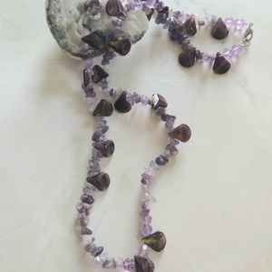 Vintage Amethyst And Ametrine Handmade Necklace
